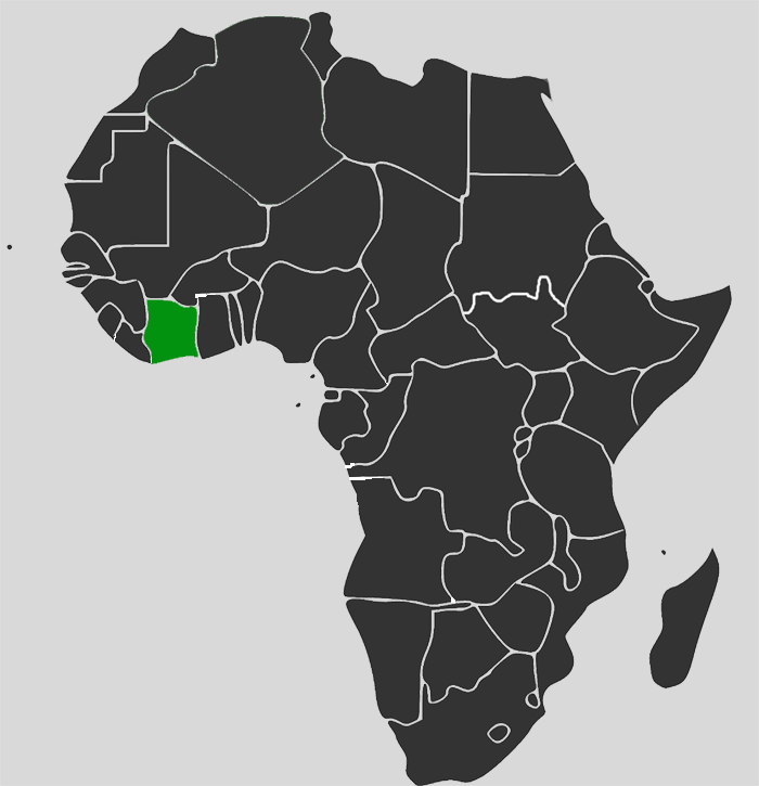 Africa-Map-Cote dIvoire