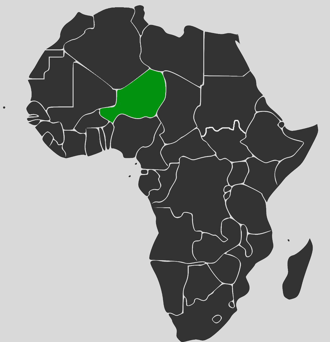Africa Map - Niger