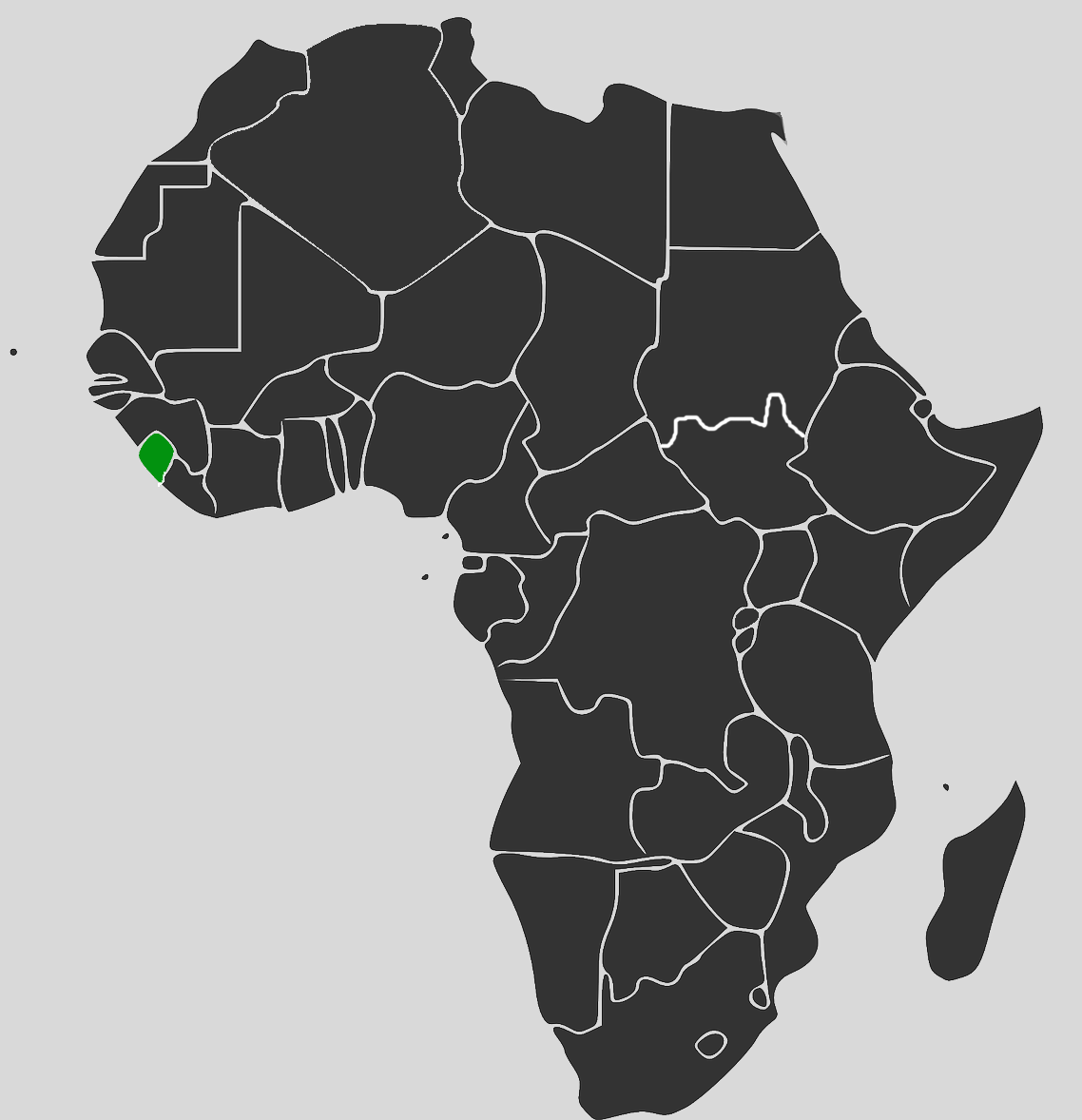 Africa Map - Sierra Leone