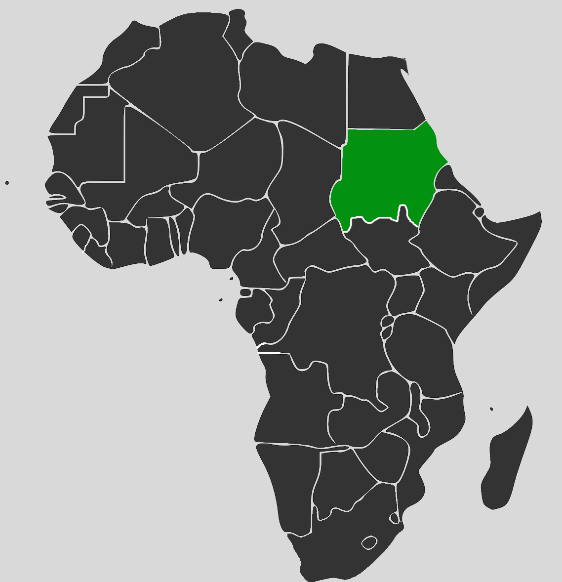 Africa Map - Sudan
