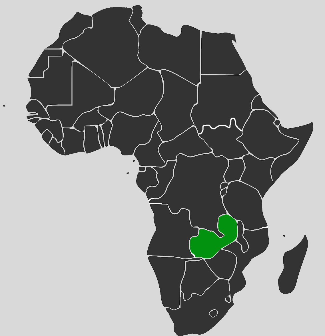 Africa Map - Zambia