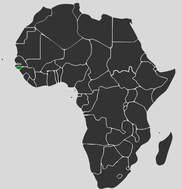Africa Map - Bissau